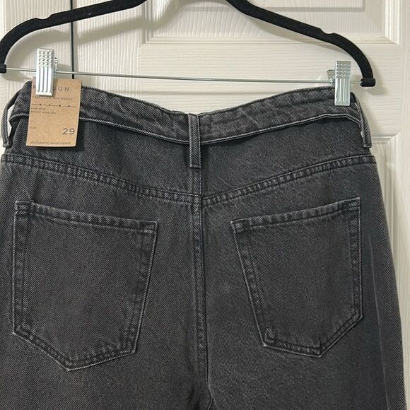 Pacsun Black Fold over Waist Baggy Wide Leg Jeans(Size 29) - Picture 12 of 12